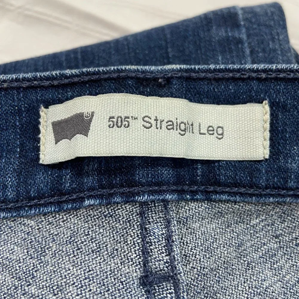 Ladies Levi's 505 Straight leg Jeans size 16 - Picture 7 of 9